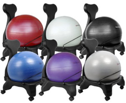 Isokinetic balance ball chairs