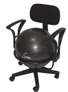 Office ball chair with arms